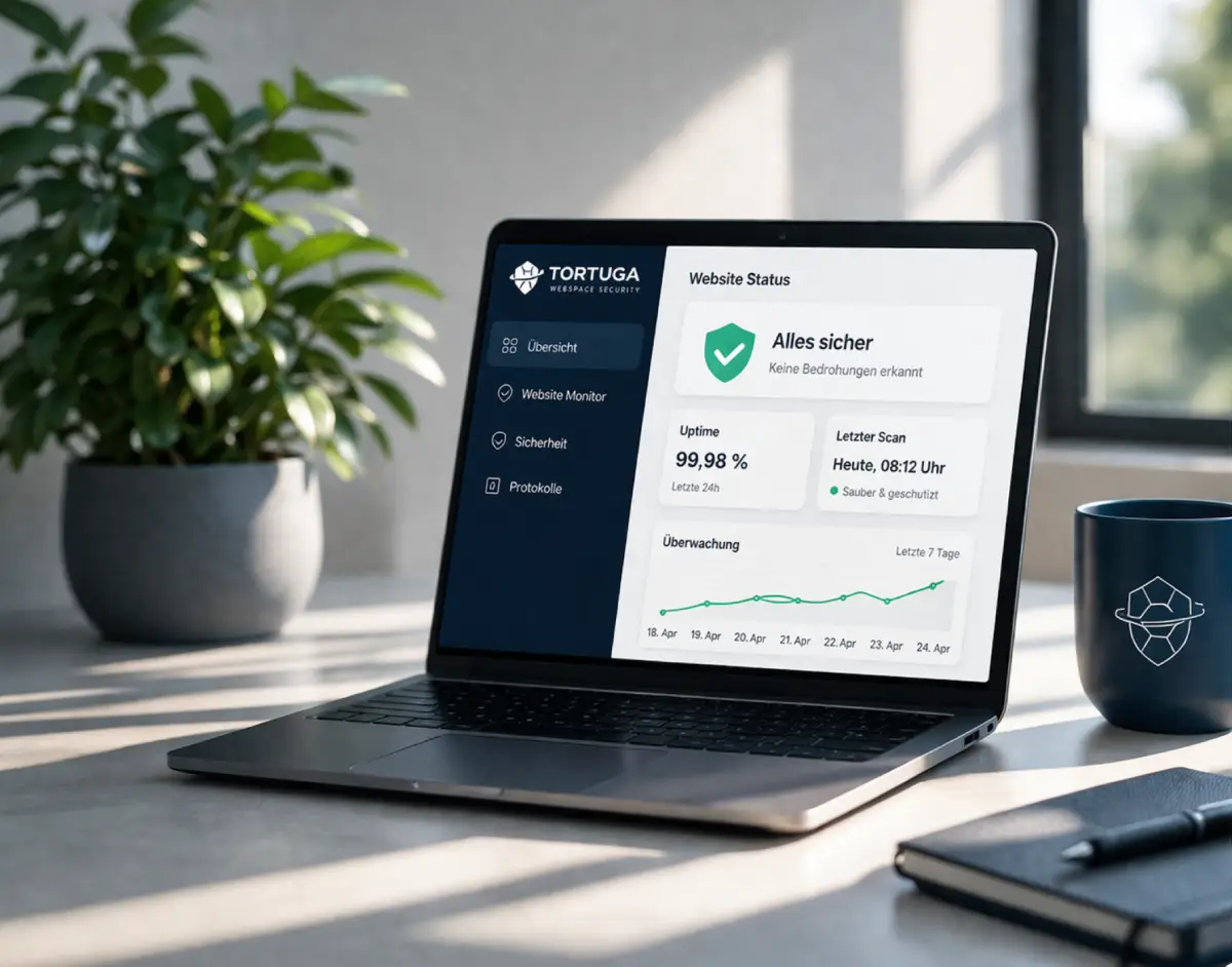 Wbesite Desktop und Tasse